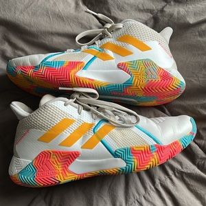 Womens adidas rainbow basketball shoes